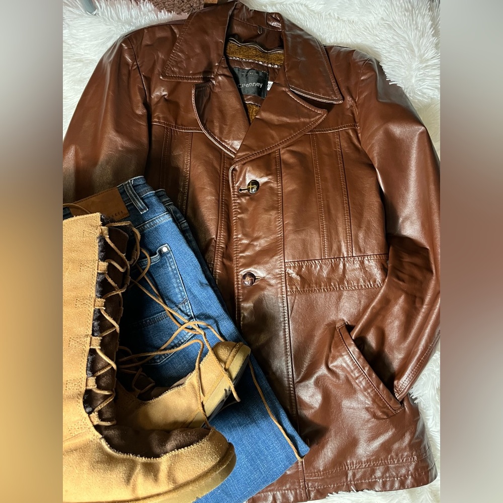 Vintage leather coat